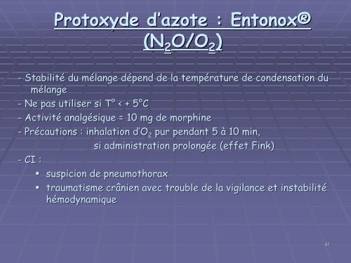 Sédation et Analgésie en situation de catastrophe ou d'exception