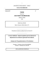 THESE DOCTORAT EN MEDECINE - Page d'accueil du site ...