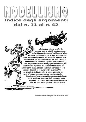 Indice all. 45 - Le Riviste Italiane di Aeromodellismo Dinamico