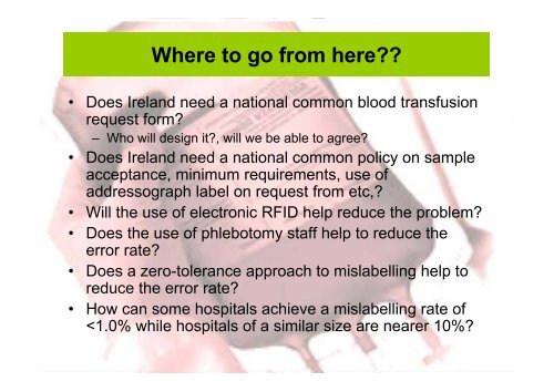 National Wrong Blood In Tube - Irish Blood Transfusion Service