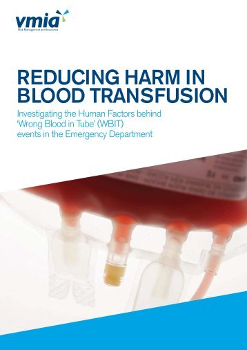 Reducing Harm in Blood Transfusions - health.vic.gov.au