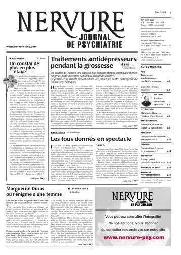 Mai - Nervure Journal de Psychiatrie