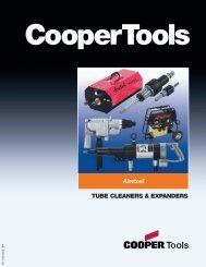 Airetool Tube Cleaner and Expanders Catalog - Tecno Italia s.r.l