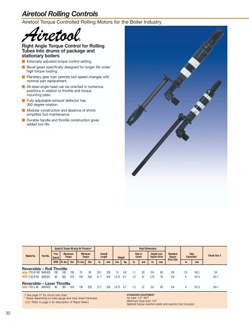 Airetool Tube Cleaner and Expanders Catalog - Tecno Italia s.r.l