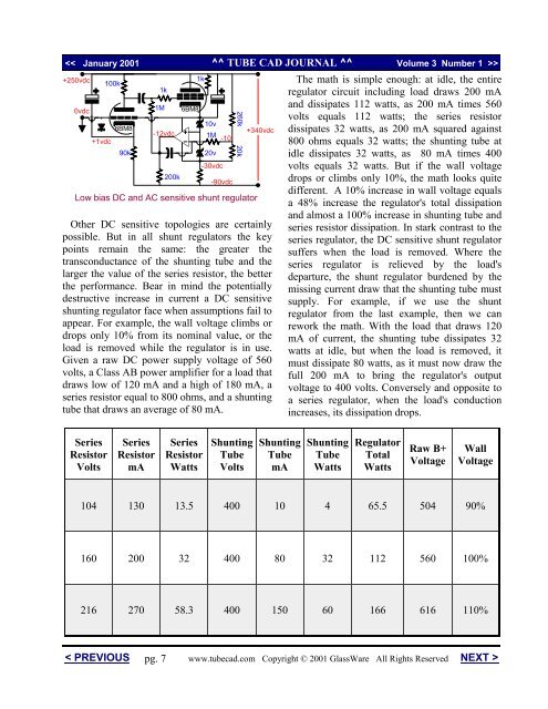 Inverted Shunt Regulator - Tube CAD Journal