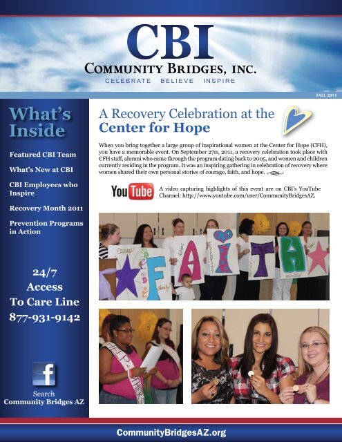 A Recovery Celebration at the Center for Hope - Community Bridges
