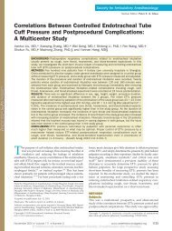 Correlations Between Controlled Endotracheal Tube ... - Saj.med.br