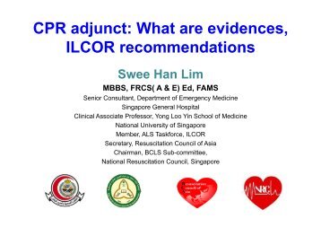 CPR adjunct: What are evidences, ILCOR recommendations
