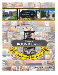 round lake history - Pioneer Press Communities Online