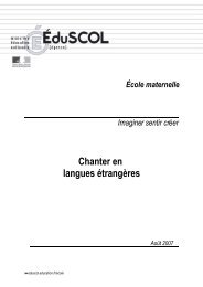 Chanter en langues étrangères - Ministère de l'Éducation nationale