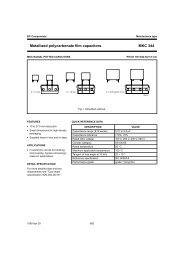 Metallized polycarbonate film capacitors MKC 344 - Farnell