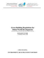 Green Building Regulations for Dubai World Developments - the ...