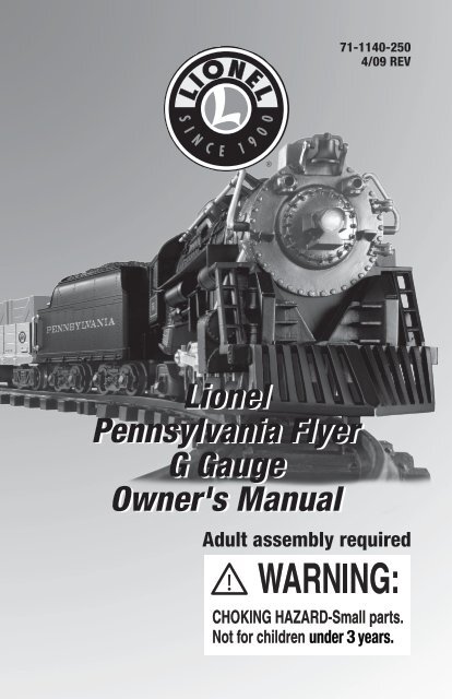 Lionel pennsylvania flyer g gauge hotsell