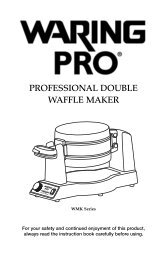 WMK600 Series Professional Double Waffle Maker ... - Waring Pro