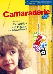 Camaraderie n°276.pdf - Portail éducation - les Francas