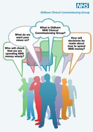 Oldham CCG Consultation Leaflet , item 10. PDF ... - Oldham Council