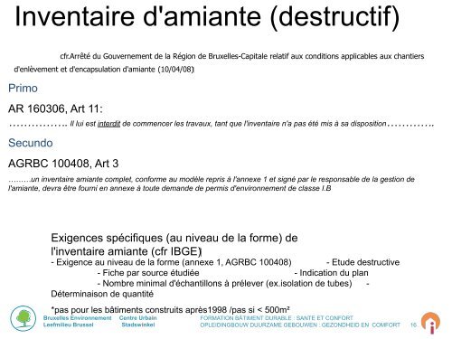 Amiante (.pdf) - Bruxelles Environnement