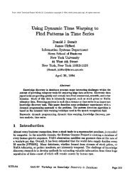 Using Dynamic Time Warping to Find Patterns in Time Series