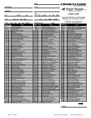 Distributors DVD Order Form - Combat Zone