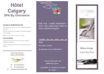 massage OMNISENS - hotel le calgary les saisies