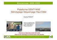 Plateforme GENTYANE Génotypage Séquençage Haut ... - Contact