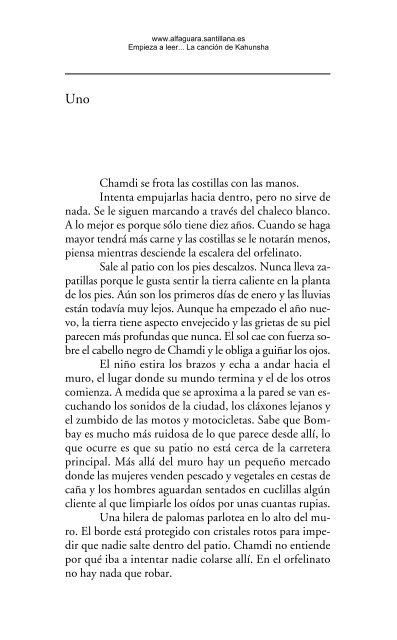 Chamdi se frota las costillas con las manos. Intenta ... - Alfaguara