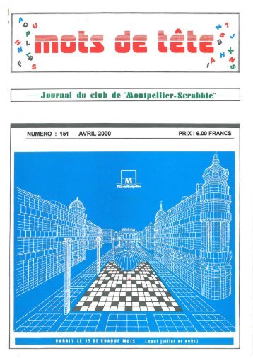 Mots de Tête n°151 (avril 2000) - Montpellier Scrabble