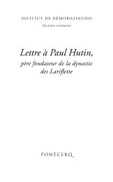 Lettre à Paul Hutin - Institut de démobilisation - Toile Libre