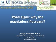 Pond algae: why the populations fluctuate?