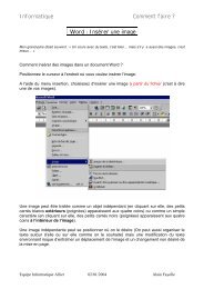 Informatique Comment faire ? Word : Insérer une image