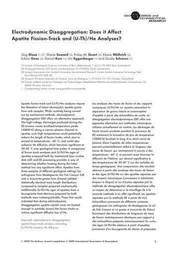 Does it Affect Apatite Fission-Track and (U-Th) - Selfrag