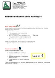 Formation-initiation: outils ActivInspire - GALMAR SA