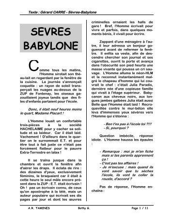 SEVRES BABYLONE