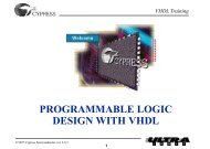 Cypress Semiconductor VHDL Training