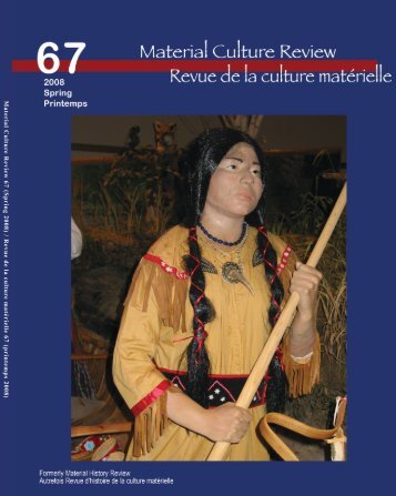 Material Culture Review Revue de la culture matérielle - Memorial ...