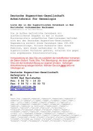 Nachnamenliste im PDF-Format - Deutsche Hugenotten ...