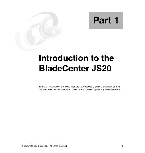 The IBM eServer BladeCenter JS20 - IBM Redbooks
