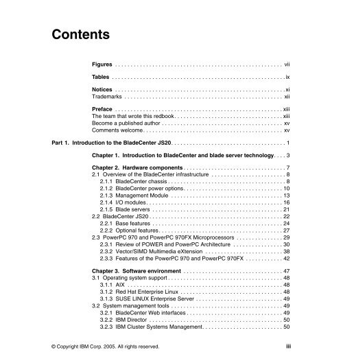 The IBM eServer BladeCenter JS20 - IBM Redbooks