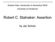 Robert C. Stalnaker: Assertion