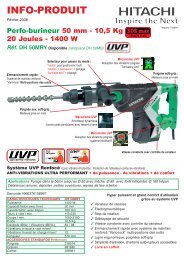 Fiche produit en PDF - Hitachi Power Tools