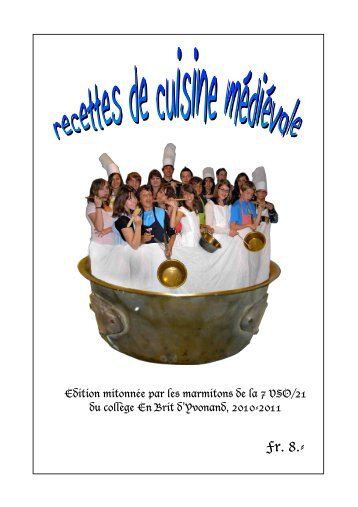 Livre de cuisine - ES Yvonand