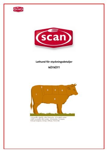 Lathund nötkött - Scan Foodservice