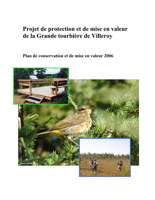 Projet de protection et de mise en valeur de la Grande tourbière de ...