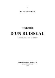 Histoire d'un ruisseau