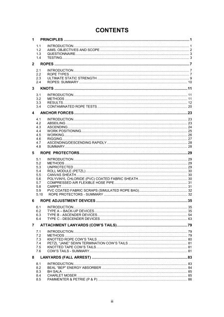 HSE: Industrial rope access - investigation into items of personal ...