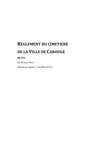 Règlement du cimetière.pdf - Carouge