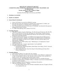 TRB 2011 Meeting Minutes