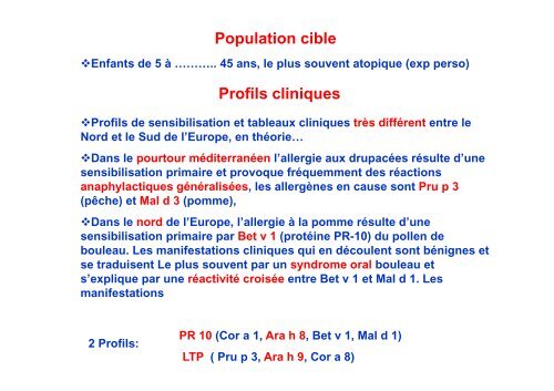 Allergie alimentaire et Allergie croisée Chez l'adulte