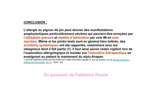 Allergie alimentaire et Allergie croisée Chez l'adulte