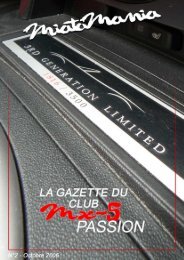 MiataMania - La gazette du Club Mx5passion - N°2 - Mx5France